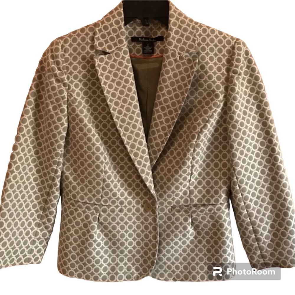 Green and Cream Blazer
